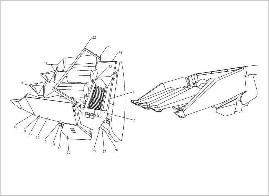 收獲機(jī)工(gōng)作(zuò)裝置