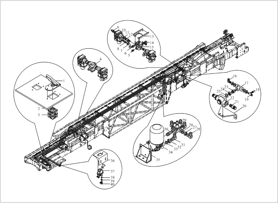 制(zhì)動管路(lù)裝配圖